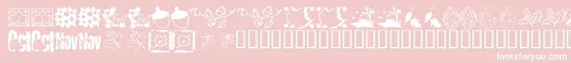 More about KrFabulousFall Font KrFabulousFall Font – White Fonts on Pink Background