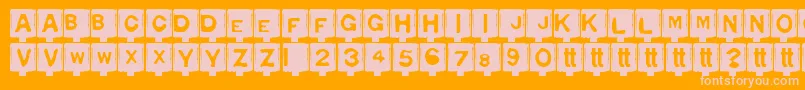 More about Typo ffy Font Typo ffy Font – Pink Fonts on Orange Background