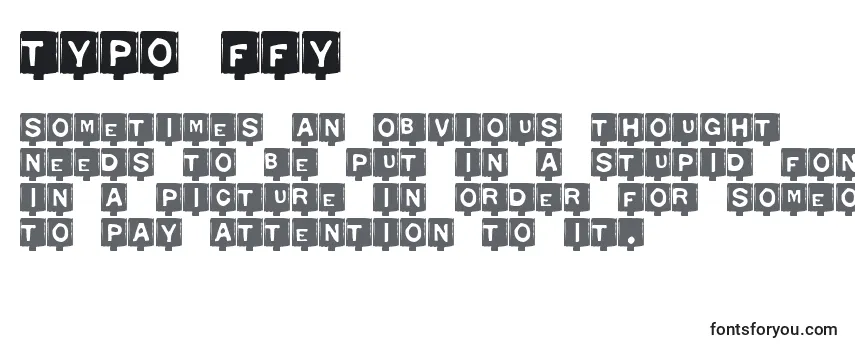 Typo ffy Font