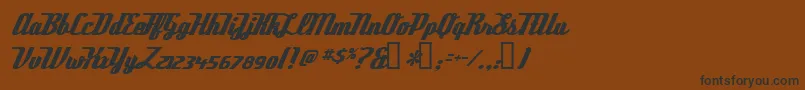 DeftoneStylus Font – Black Fonts on Brown Background