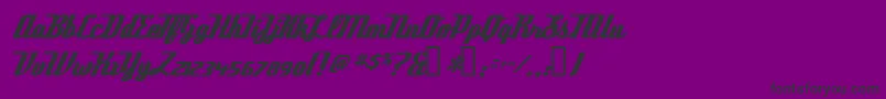 DeftoneStylus-Schriftart – Schwarze Schriften auf violettem Hintergrund