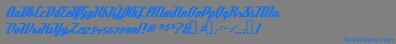 DeftoneStylus Font – Blue Fonts on Gray Background