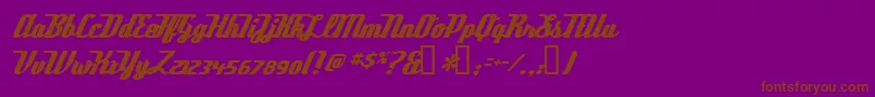 fuente DeftoneStylus – Fuentes Marrones Sobre Fondo Morado