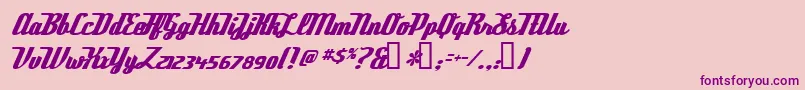 fuente DeftoneStylus – Fuentes Moradas Sobre Fondo Rosa
