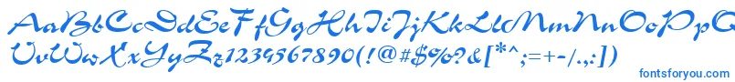 GrinyaHaevy-Schriftart – Blaue Schriften