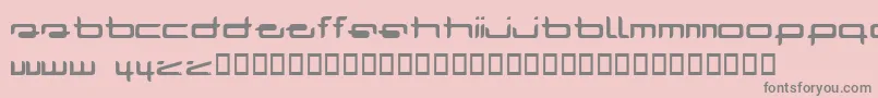 フォントRadar ffy – ピンクの背景に灰色の文字