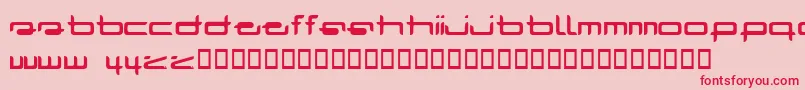 フォントRadar ffy – ピンクの背景に赤い文字