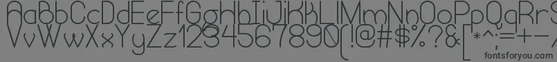 HumongousOfEternitySt Font – Black Fonts on Gray Background