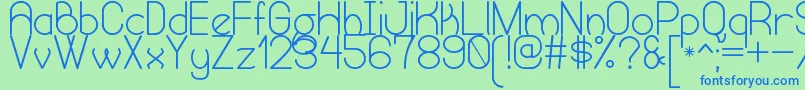 HumongousOfEternitySt Font – Blue Fonts on Green Background