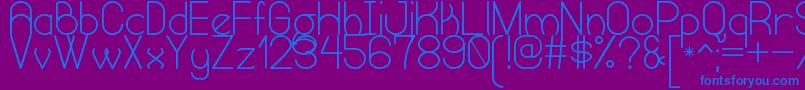 HumongousOfEternitySt Font – Blue Fonts on Purple Background