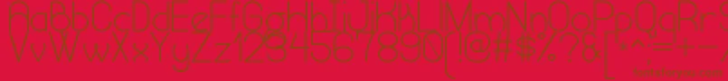 HumongousOfEternitySt Font – Brown Fonts on Red Background