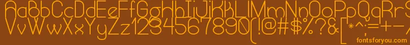 HumongousOfEternitySt Font – Orange Fonts on Brown Background