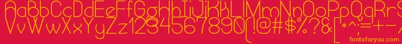 HumongousOfEternitySt Font – Orange Fonts on Red Background