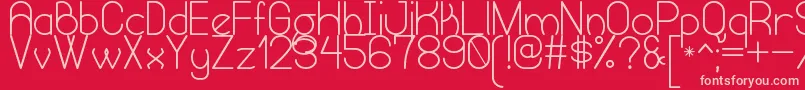 HumongousOfEternitySt Font – Pink Fonts on Red Background