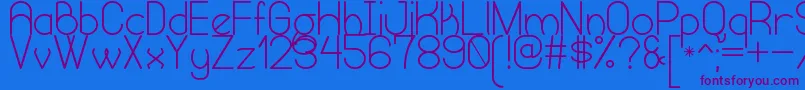 HumongousOfEternitySt Font – Purple Fonts on Blue Background