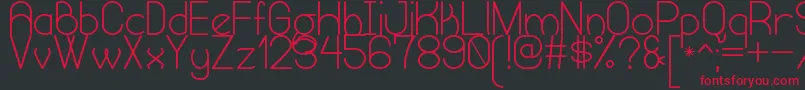フォントHumongousOfEternitySt – 黒い背景に赤い文字