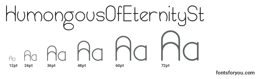 HumongousOfEternitySt Font Sizes