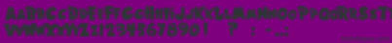 HawaiianPunk Font – Black Fonts on Purple Background