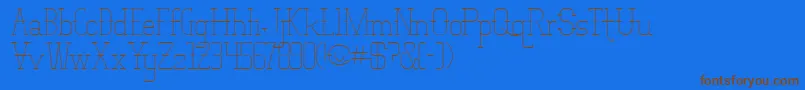Vloderstone Font – Brown Fonts on Blue Background