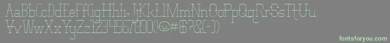 Vloderstone-fontti – vihreät fontit harmaalla taustalla