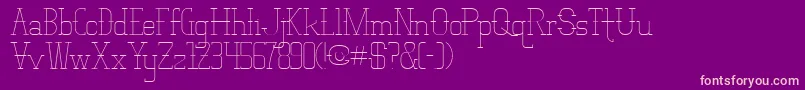 Vloderstone Font – Pink Fonts on Purple Background