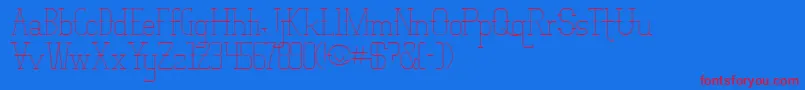 Vloderstone Font – Red Fonts on Blue Background