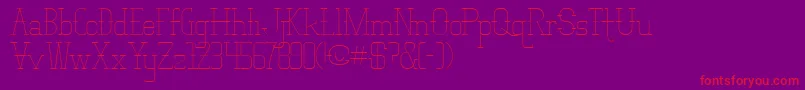 fuente Vloderstone – Fuentes Rojas Sobre Fondo Morado