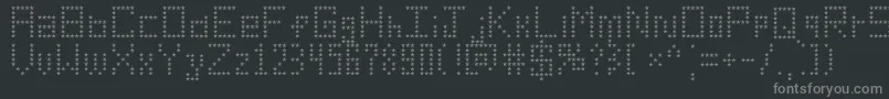 AmericanStar Font – Gray Fonts on Black Background