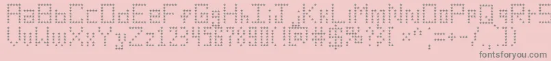 AmericanStar Font – Gray Fonts on Pink Background
