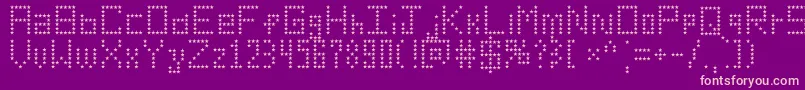 AmericanStar Font – Pink Fonts on Purple Background