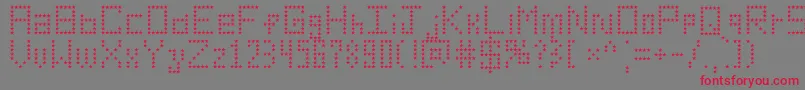 AmericanStar Font – Red Fonts on Gray Background