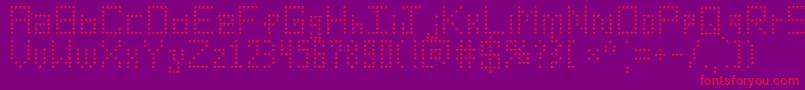 AmericanStar Font – Red Fonts on Purple Background