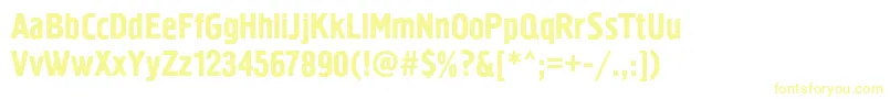 Pollockc1-Schriftart – Gelbe Schriften