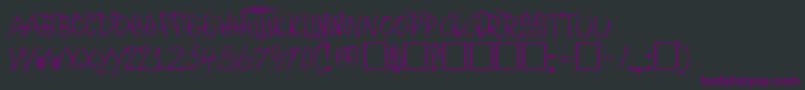 Inthcity Font – Purple Fonts on Black Background