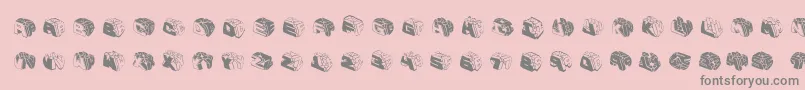 Typeboxesrounded2 Font – Gray Fonts on Pink Background