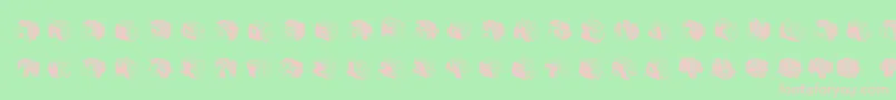 Typeboxesrounded2 Font – Pink Fonts on Green Background