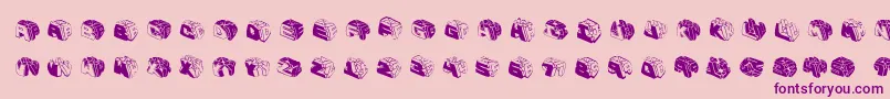 Typeboxesrounded2 Font – Purple Fonts on Pink Background