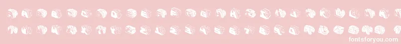 Typeboxesrounded2 Font – White Fonts on Pink Background