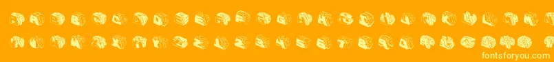 Typeboxesrounded2 Font – Yellow Fonts on Orange Background