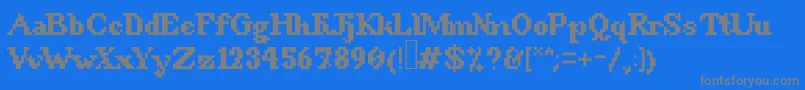 Шрифт 8BitSnobbery – серые шрифты на синем фоне