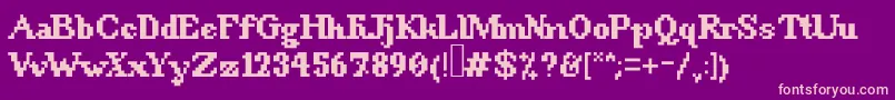 Police 8BitSnobbery – polices roses sur fond violet