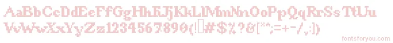 fuente 8BitSnobbery – Fuentes Rosadas Sobre Fondo Blanco