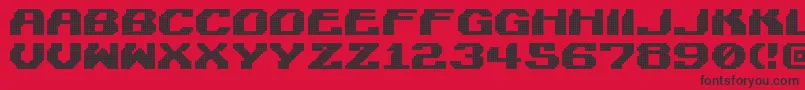 LightmanPixel Font – Black Fonts on Red Background