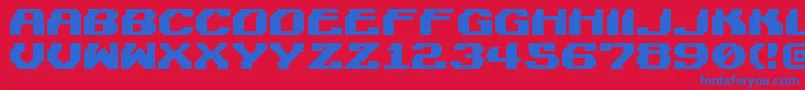 LightmanPixel Font – Blue Fonts on Red Background