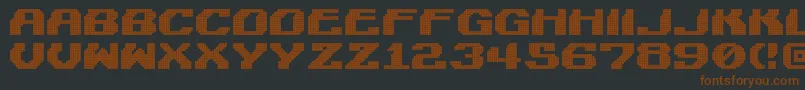 LightmanPixel Font – Brown Fonts on Black Background