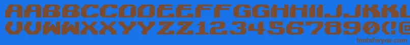 LightmanPixel Font – Brown Fonts on Blue Background