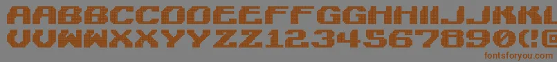 LightmanPixel Font – Brown Fonts on Gray Background