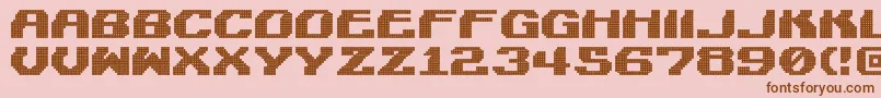 LightmanPixel Font – Brown Fonts on Pink Background