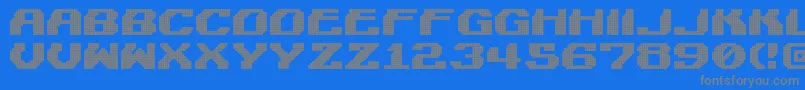 Fonte LightmanPixel – fontes cinzas em um fundo azul