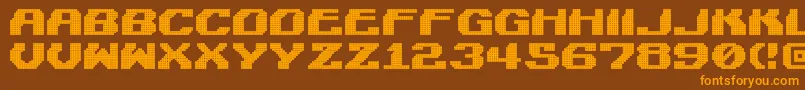 LightmanPixel Font – Orange Fonts on Brown Background